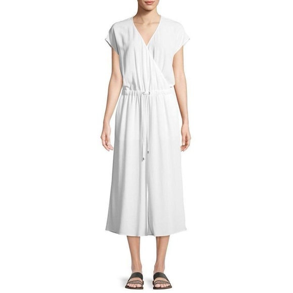 EILEEN FISHER NWT White Cropped Wide Leg Jumpsuit S